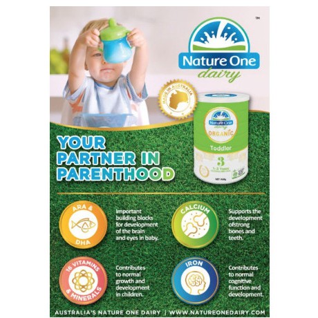 Nature One Dairy Organic Step 3 900gram Susu Bayi Batita