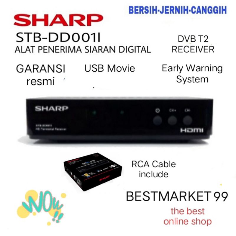 PROMO SHARP SET TOP BOX STB DD001i DIGITAL GARANSI RESMI