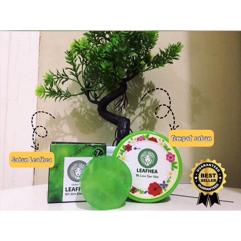 Sabun muka Leafhea dan tempat sabun