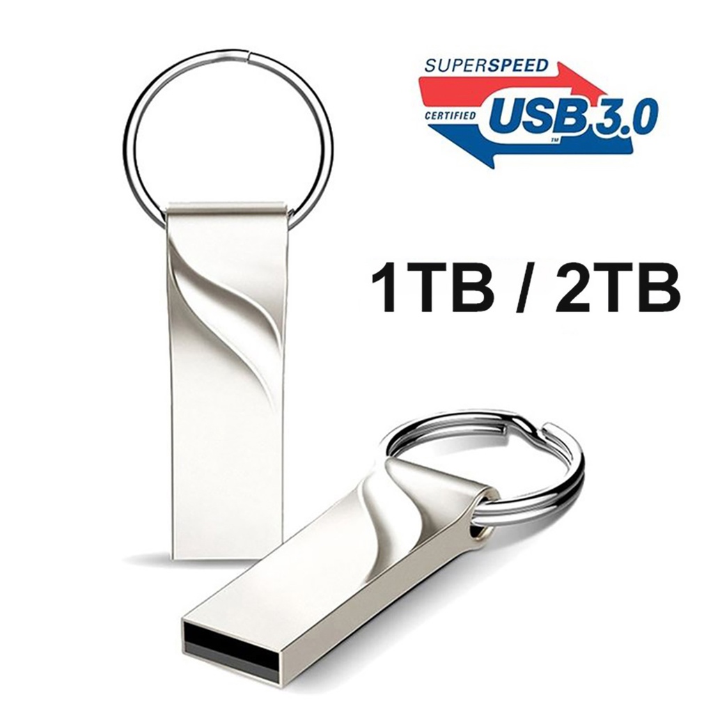 Gantungan Kunci Bahan Logam 1 / 2TB USB 3.0 Flash Drive U Disk Pendrive Untuk PC