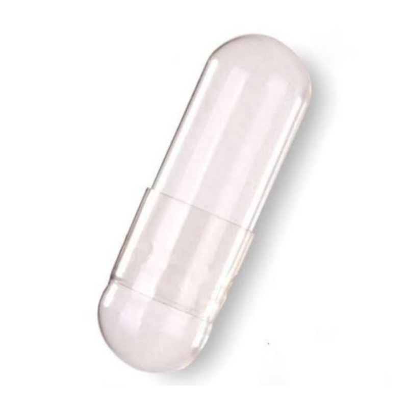 kapsul kosong 0 cangkang kapsul 0 kapsul transparant bening capsugel