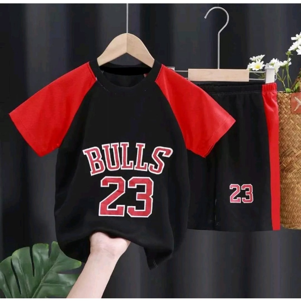 PROMO SETELAN BAJU BAYI ANAK LAKI-LAKI NBA BULLS &amp; LAKERS SIZE 1-5 TAHUN BAHAN KATUN PREMIUM NYAMAN DIAPAKAI/SETELAN BAJU BAYI ANAK LAKI LAKI/ SETELAN BAJU BAYI ANAK COWO/ BAJU ANAK COWO LAKERS/ BAJU ANAK BULSS/ SETELAN BAJU TRENDY BAYI ANAK LAKI-LAKI