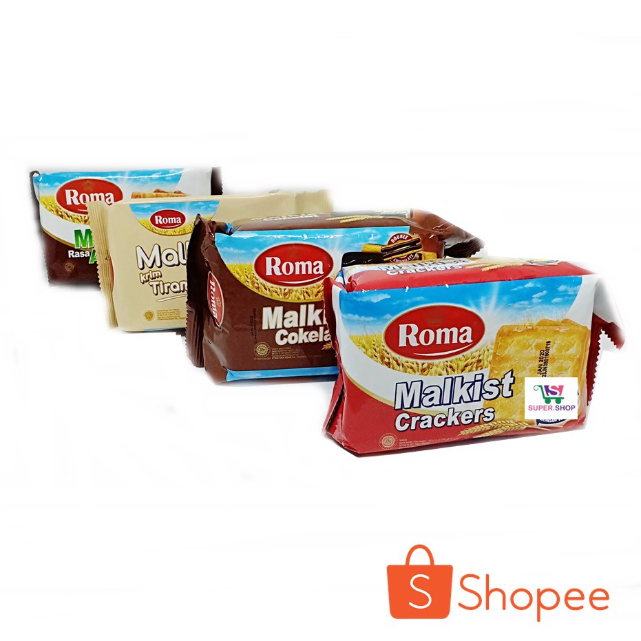 Roma Malkist Crackers / Krim Tiramisu / Abon / Cokelat Kelapa