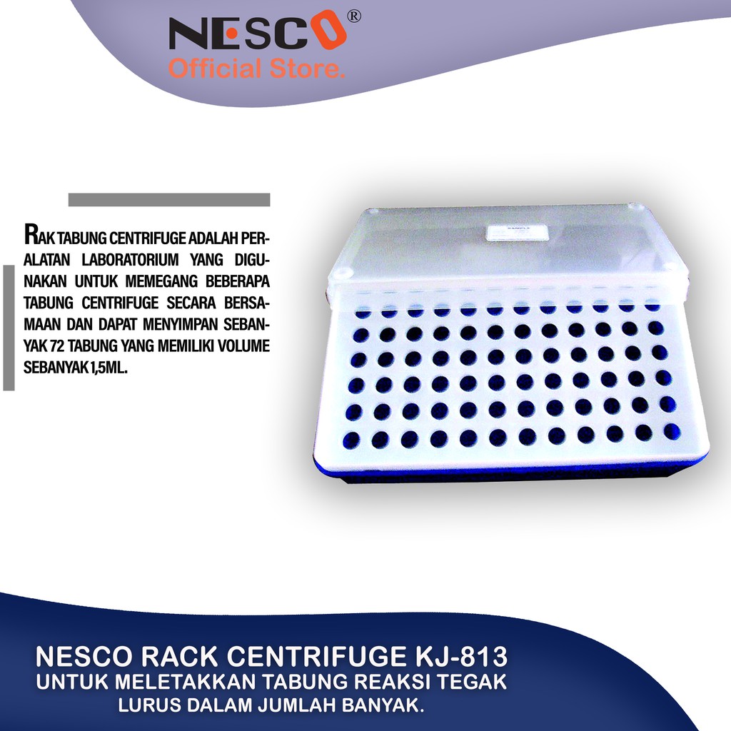 Nesco Rack Centrifuge 1,5ml, 50-72 wells,  for rack tabung reaksi, Best seller