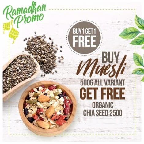 

BUY 1 GET 1 FREE, Buy Muesli Get Free Organic Chia Seed 250gr