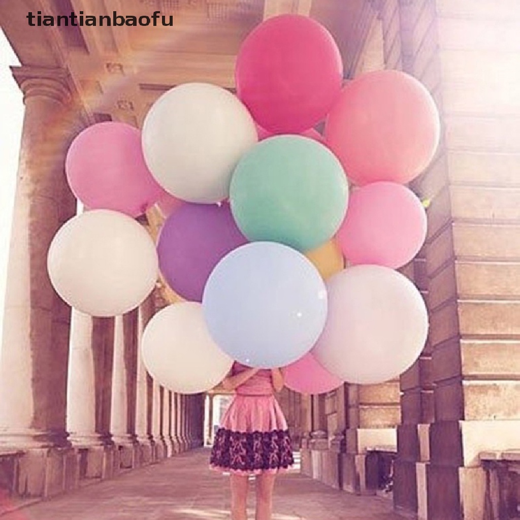 [tiantianbaofu] Colorful 36&quot; Inch Giant Big Ballon Latex Birthday Wedding Party Helium Decoration Boutique