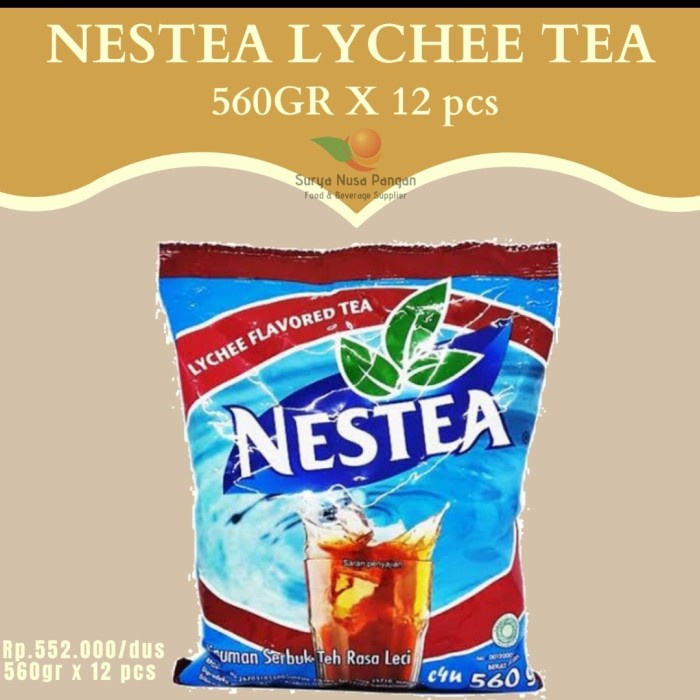 

(BISA COD) nestea lychee tea nestle leci 560 gram