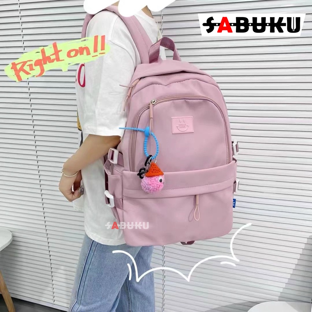 Tas Sekolah Anak Sekolah SD SMP SMA Tas Ransel Punggung Gendong pria Wanita Korea Style Tas Backpack Fashion Multifungsi -248