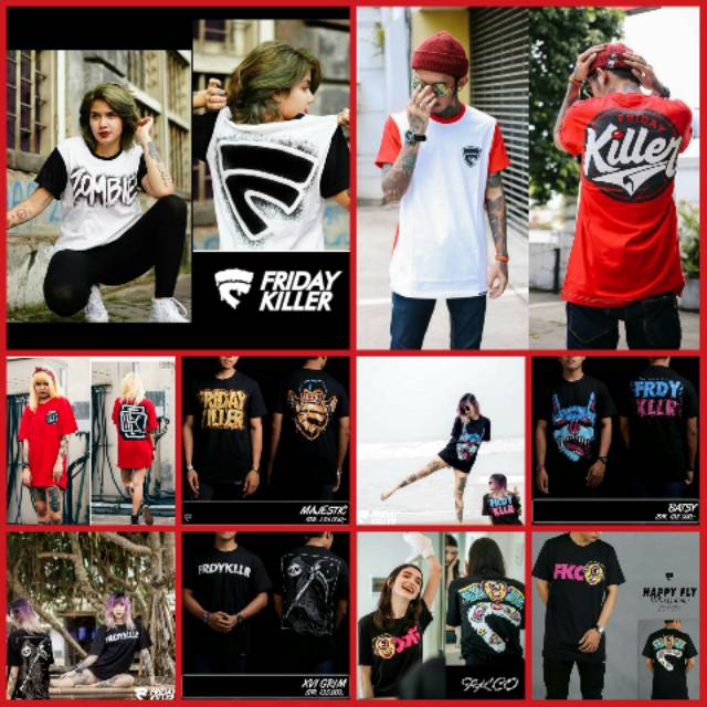 DISTRO FRIDAY KILLER - TSHIRT FRIDAY KILLER - KAOS FRIDAY KILLER