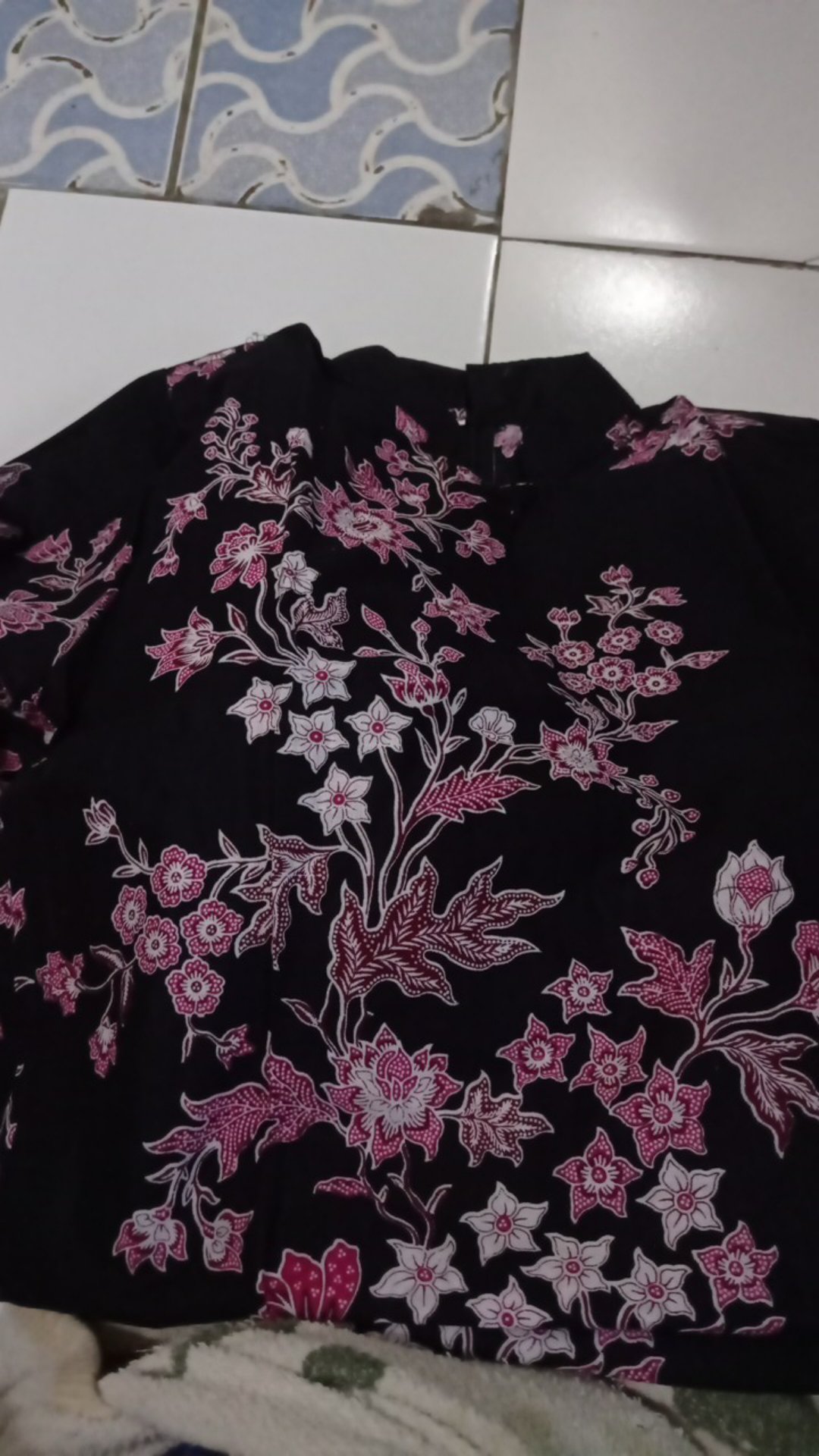 Baju Tunik Batik Fashion Atasan Tunik Cewek Kantor Outer Solo Td 002