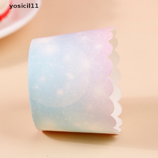 (yosicil11) 50pcs / Set Kertas Wrapper Cupcake Warna Gradasi Untuk Baking #1