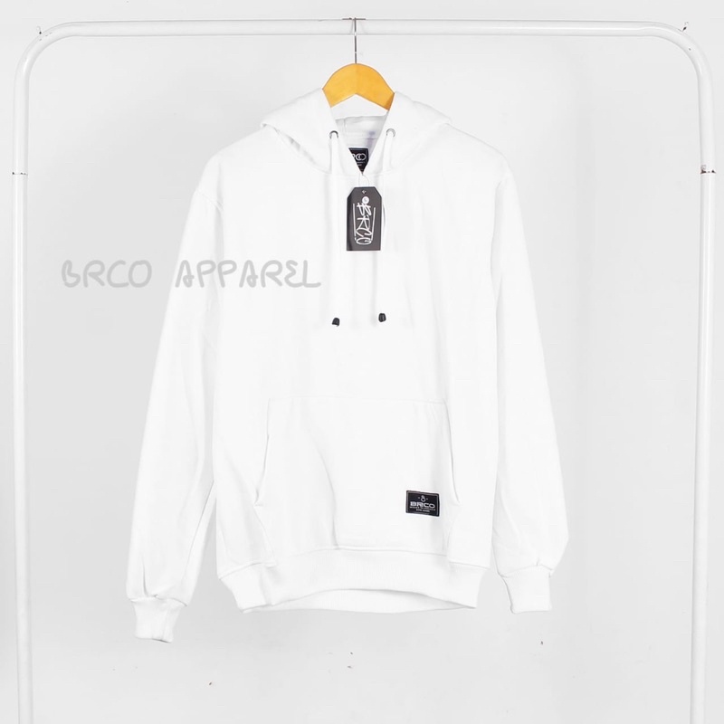 Hoodie Polos Orginal Brco Putih Distro Premium