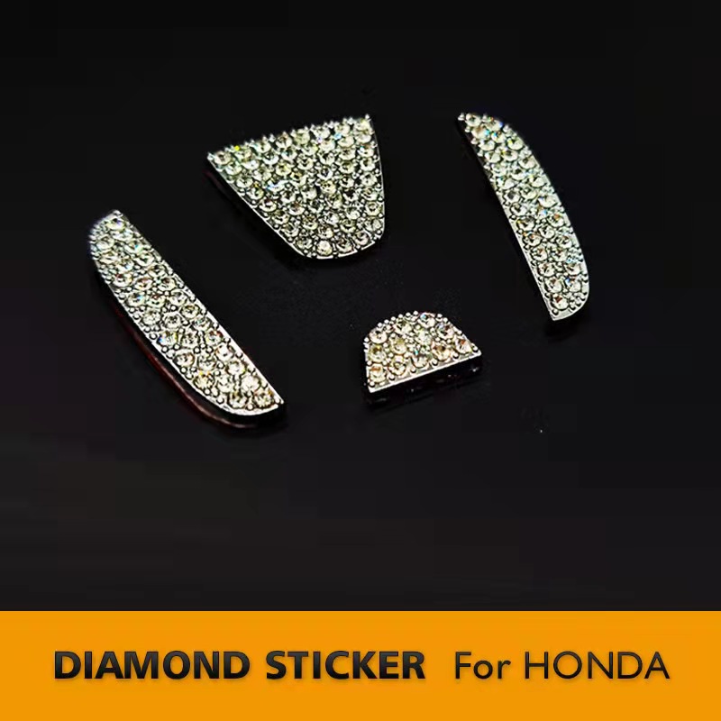 Stiker logo diamond Untuk Dekorasi Stir Mobil Honda