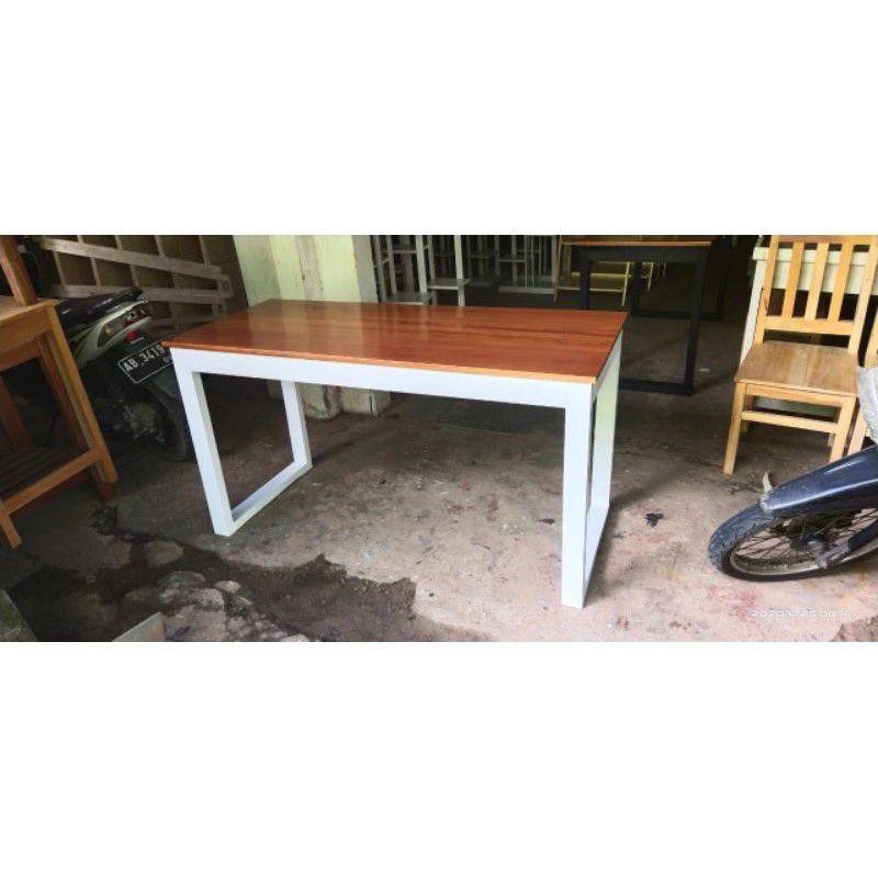 Meja Kerja Kantor Belajar Bahan Kayu Natural