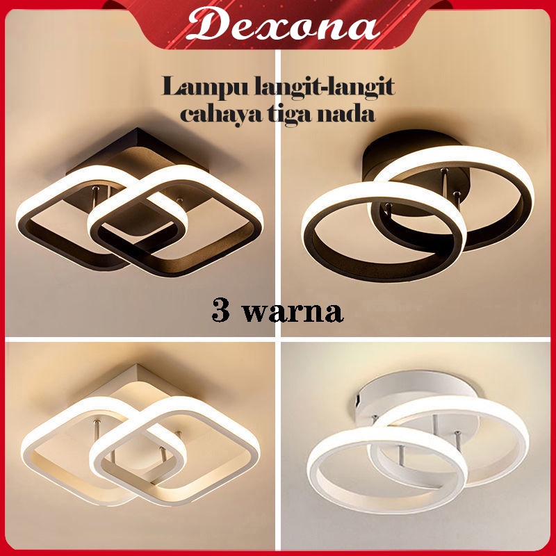 ✨3 Warna &amp; Garansi ✨ Lampu Plafon LED Ceiling Light Lampu Hias Rumah Ruang Tamu Kamar Minimalis Tempat Lampu Plafon Ceiling Lamp