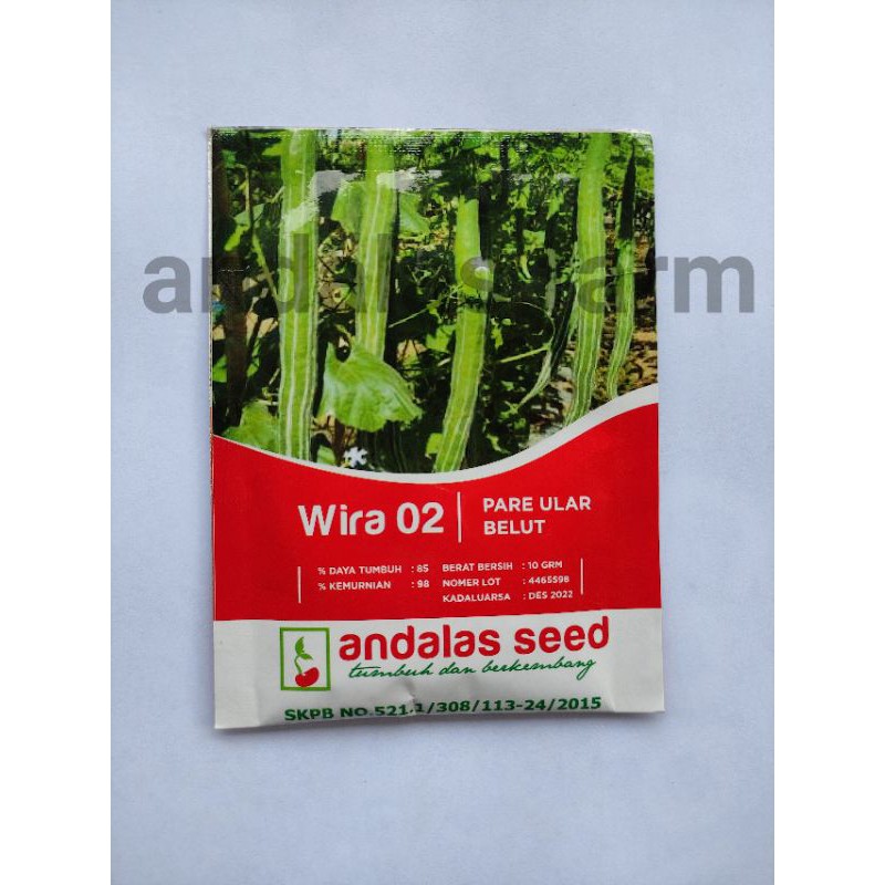

Benih pare WIRA (pare ular belut unggul)