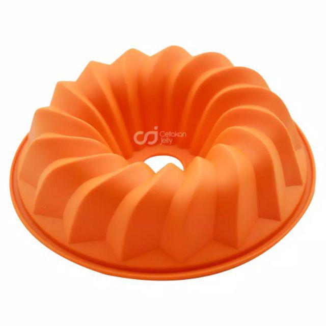 Cj Cetakan Silikon Puding Kue Swirl Ii
