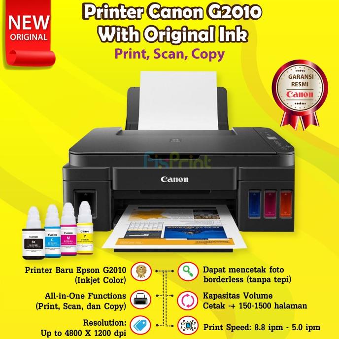 

Printer Canon G2010 Print Scan Copy Ink Tank Multifungsi All In One