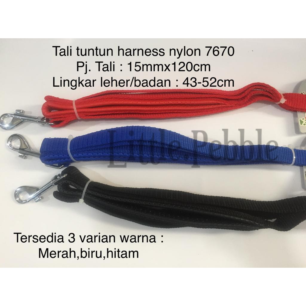 TALI TUNTUN HARNESS ANJING BAHAN BYLON-BUSA-7670