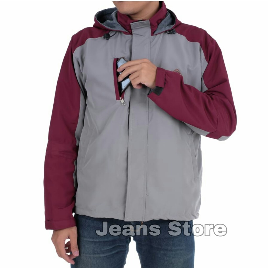 Jaket Gunung Windbreaker Anti Air | Jaket Outdoor WATERPROOF | Jaket Pria Hiking Traveling Bikers