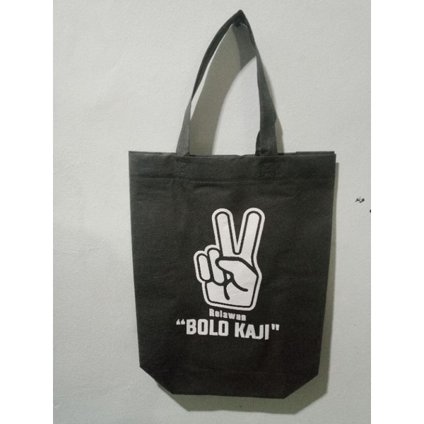 30×40×10 Tas Spunbond Box Sablon / Standing Handle Goodiebag Souvenir