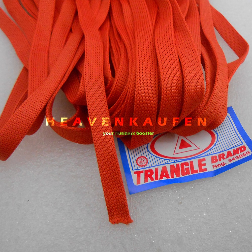 Tali Lebar 1 cm Warna Orange Meteran Untuk Material Tali Jaket Hoodie Dll