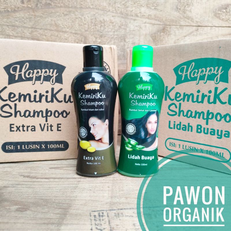 Happy KemiriKu SHAMPOO Vitamin E dan Lidah Buaya 100ml