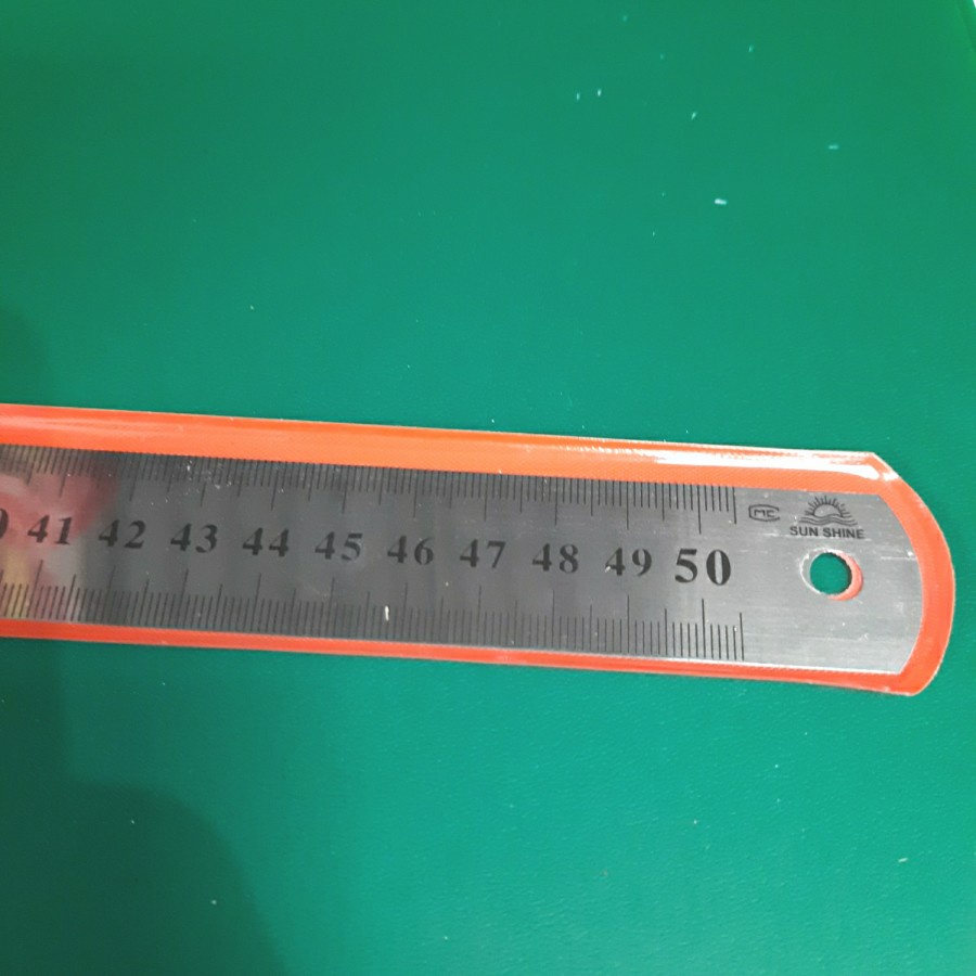 

1 BUAH Penggaris Besi 50cm Stainless Steel Ruler