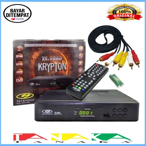 Baru Receiver Parabola Tanaka T-21 HD Krypton Technosat Receiver Satel MANTAP