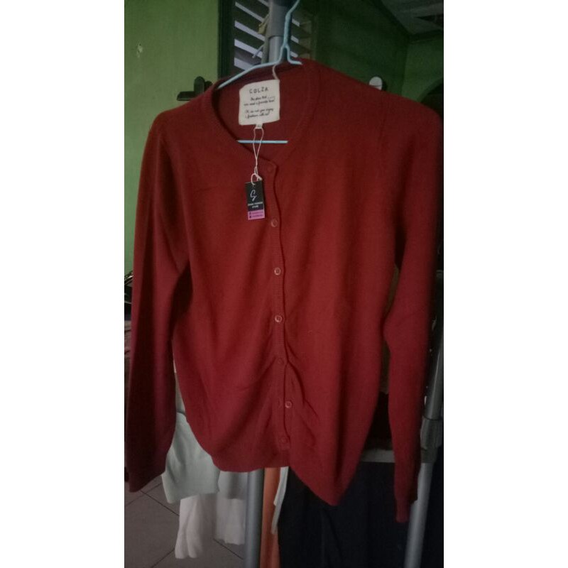 CARDIGAN BRAND COLZA RED