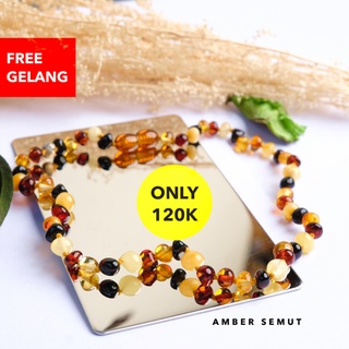 PROMO FREE GELANG - Kalung Amber Baltic by AMBER SEMUT