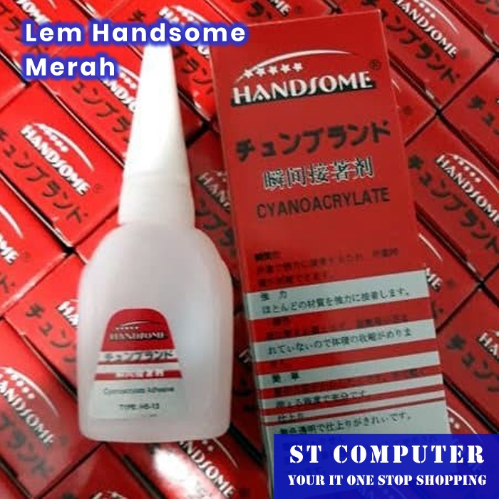 Lem Korea Handsome Merah - Lem Kuat Serbaguna