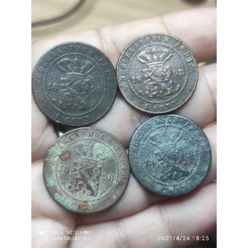 koin benggol 1 cent 1898