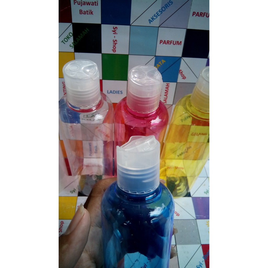 Botol Kosmetik 250 ml Plastik Tutup Press Top