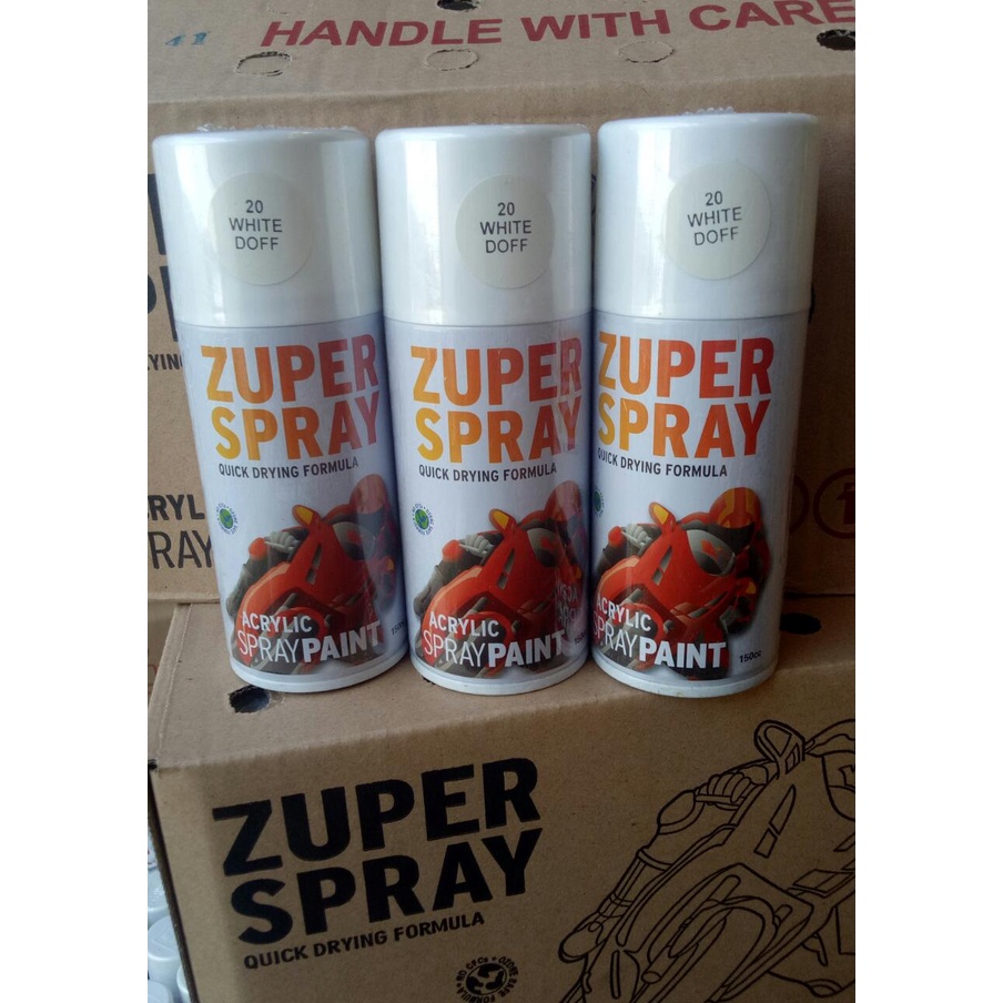 cat semprot pilok pilox zuper white doff 20 150cc zuper spray white doff p20 150cc