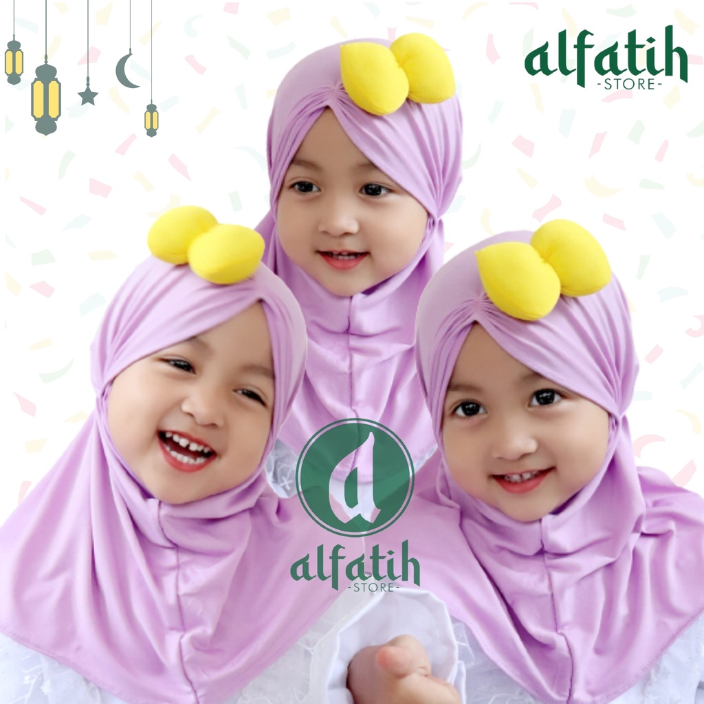 ALFATIH STORE / Jilbab Anak Lubna Kids Minie Samping / Hijab Anak Murah /HIJAB ANAK / HIJAB BAYI COD / Kerudung Anak Jilbab Hijab Anak Bayi Perempuan / pastan baby / hijab anak / Jilbab Anak bayi Usia 0-3 Tahun Bahan Jersey Premium Nyaman Di Pakai