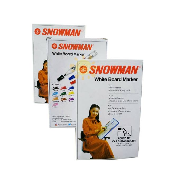

Spidol Snowman Whiteboard BG-12 (12pcs / 1 lusin)
