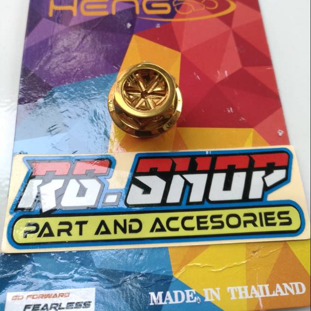 Baut tutup oli mesin probolt gold flower drat kasar yamaha honda kawasaki universal heng thailand