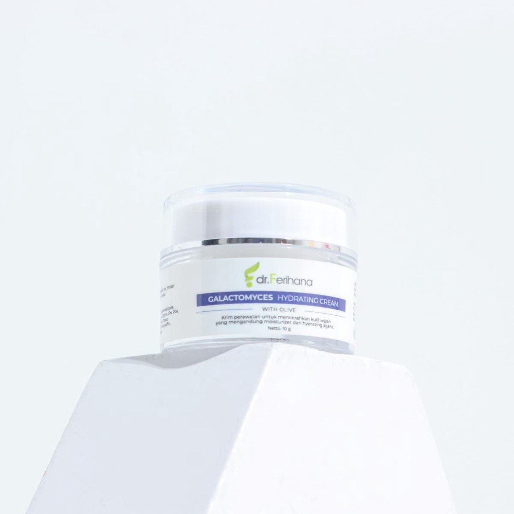 Galactomyces Hydrating Cream With Olive dr. Ferihana Cosmetics &amp; Skincare Merupakan Krim Pelambab Wajah yang Mampu Mengunci Kadar Air Mencerahkan Kulit Sekaligus Anti Aging