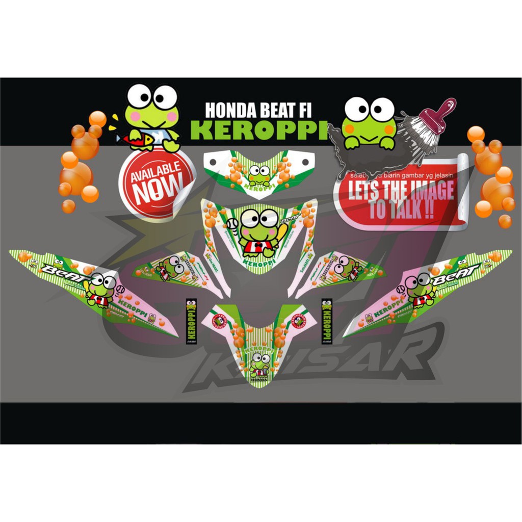 Sticker Motor Beat Fi Keroppi Shopee Indonesia