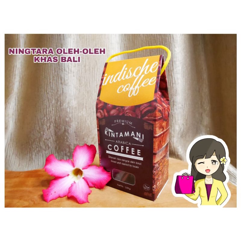 INDISCHE COFFEE KOPI BUBUK PREMIUM KINTAMANI ARABICA ASLI BALI 100GR