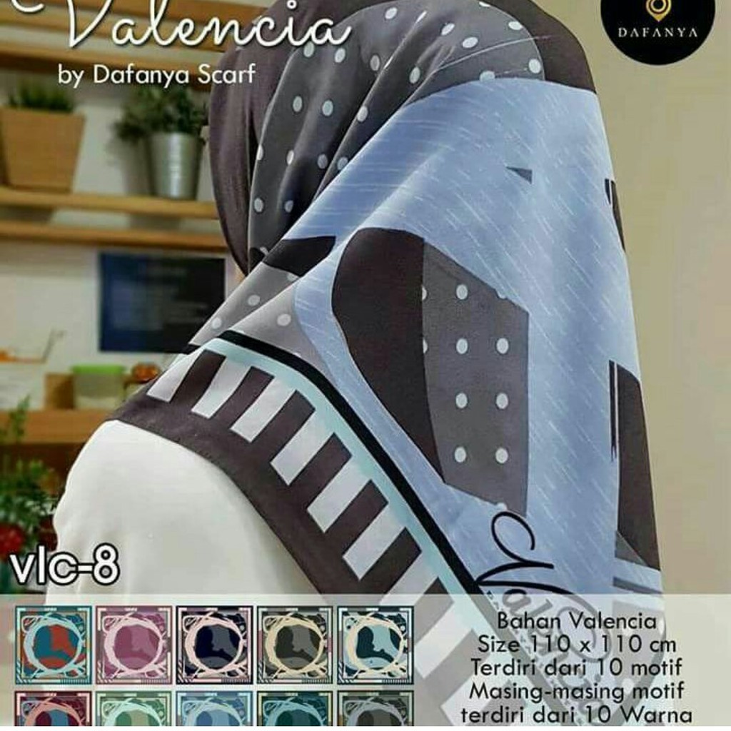Jilbab Segiempat Valencia by Dafanya M8