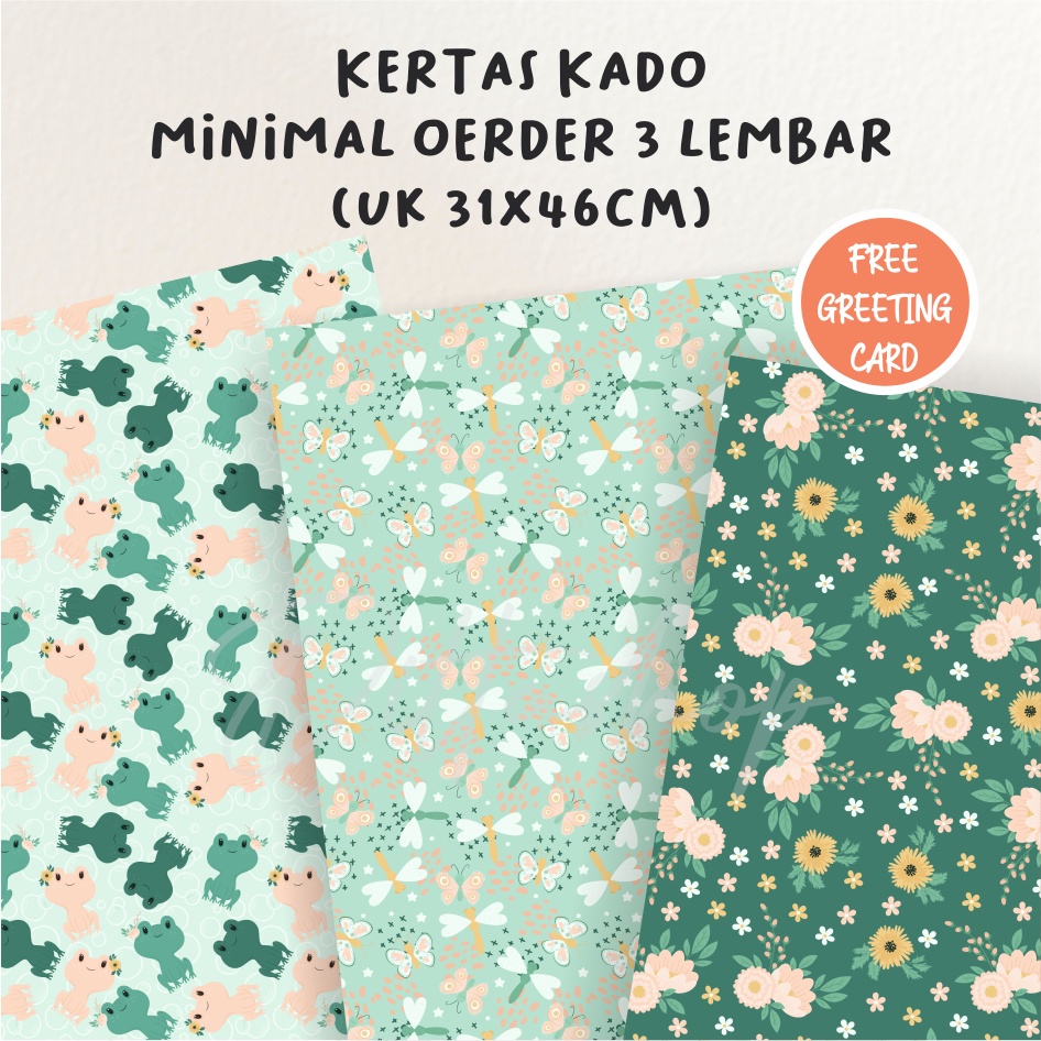 

Kertas Kado Unik / Kertas Kado Murah / Kertas kado anak / Kertas Kado Custom (Minimal Order 3 Lembar)