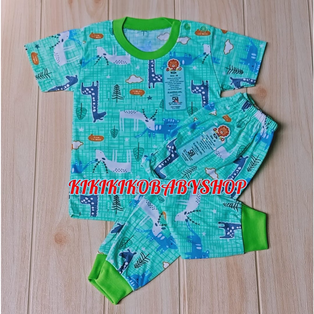 SAMLEO !!!!  1PC/3PC SETELAN BAYI SAMLEO PENDEK PANJANG  M L XL 0-24 BULAN WARNA MIX  PIYAMA BAYI SAMLEO CPR