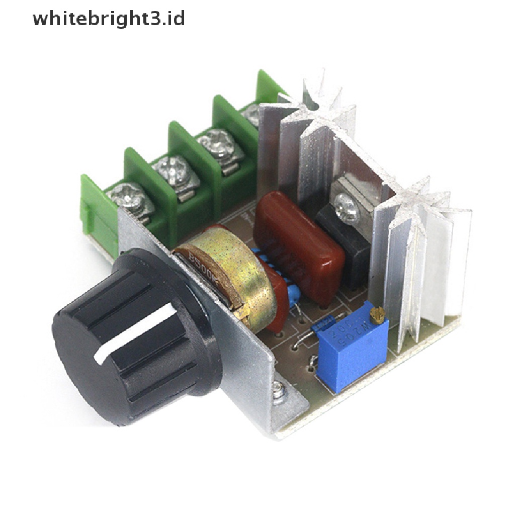 {whitebright3.id} 220V 2000W Voltage Regulator Dimming Dimmers Motor Speed Controller Thermostat ,