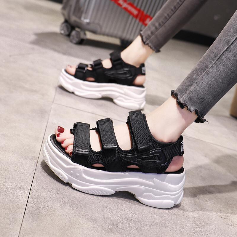 1001 SEPATU TRISTRAP WANITA !!! - HITAM