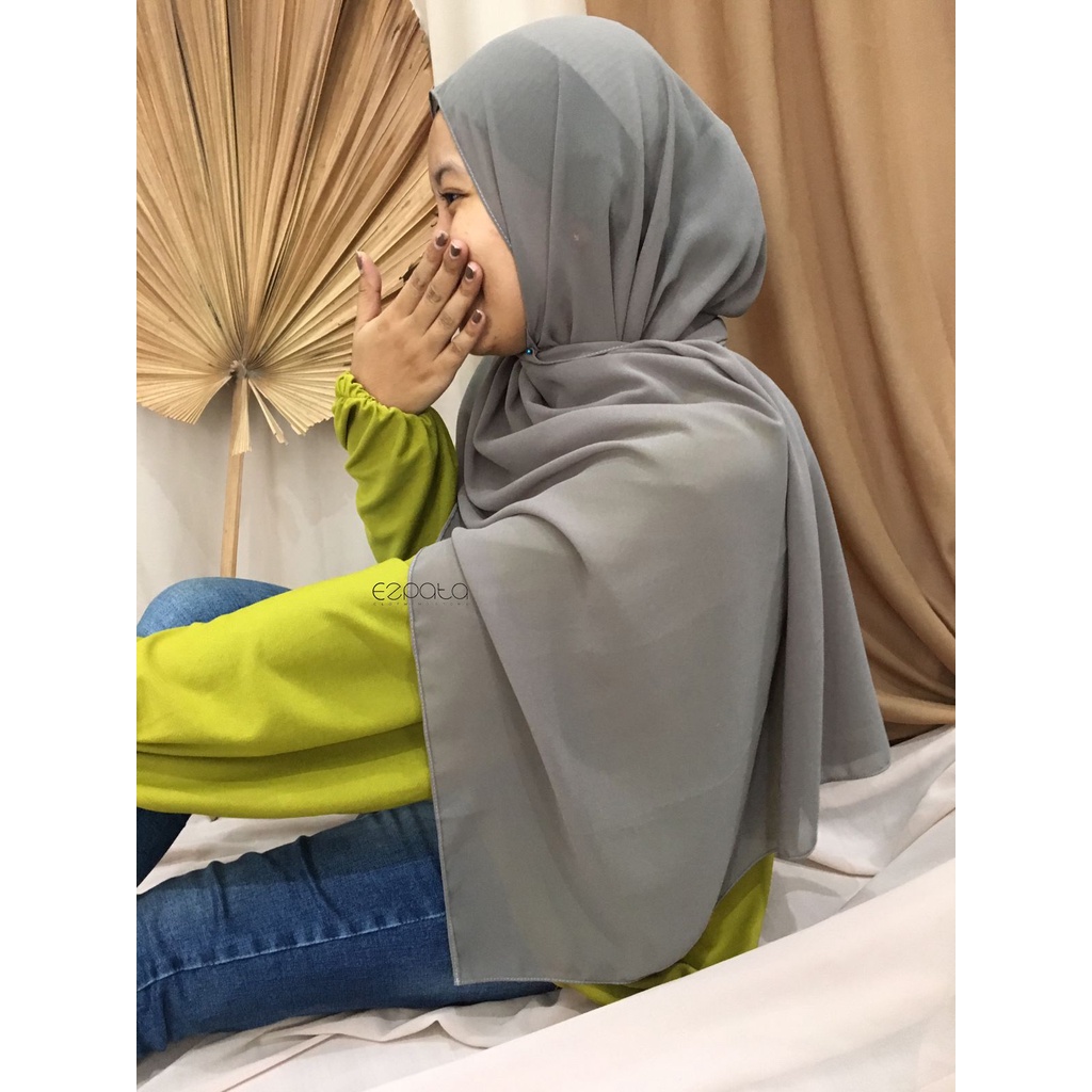 Ezpata Jilbab Pashmina Bahan Ceruty Baby doll 180x75 Hijab Premium bahan jatuh mudah dibentuk Model Terbaru dan Termurah