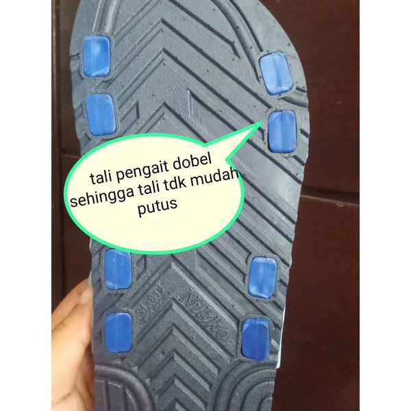 Nikko 614 Sandal Karet Sandal Dewasa Sendal Slop Pria Casual Murah Sendal Karet Kamar Mandi Anti Slip