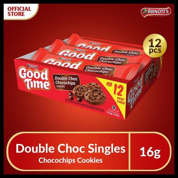 

Good Time Cookies Double Choco Singles 16gr x 12 pcs