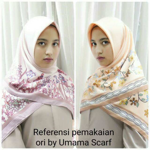 JILBAB SEGI 4 SATIN / SEGI EMPAT SILK MOTIF / SEGIEMPAT